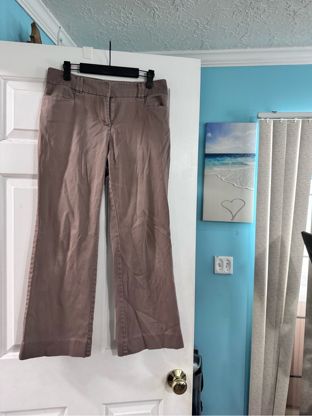 New York & Company Taupe Petite Dress Pants